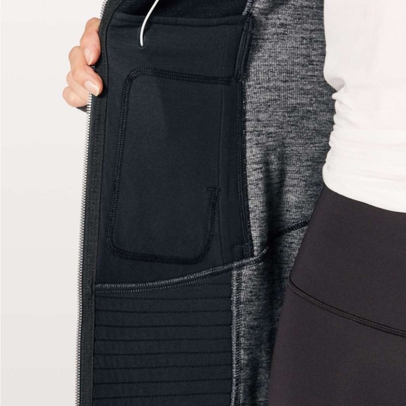 RARE Lululemon Radiant Jacket II Heathered Core Dark Grey Size 8 (Discontinued) - Picture 6 of 10